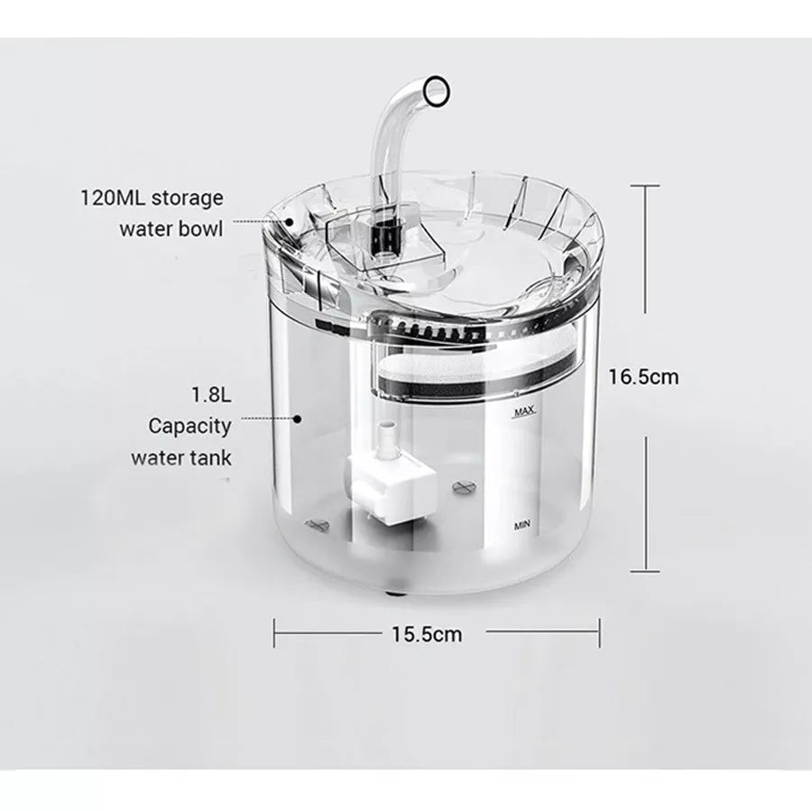 Fuente de agua automática económica para mascotas